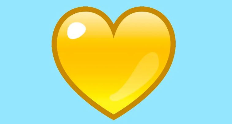 Что означает смайлик желтого сердца в WhatsApp