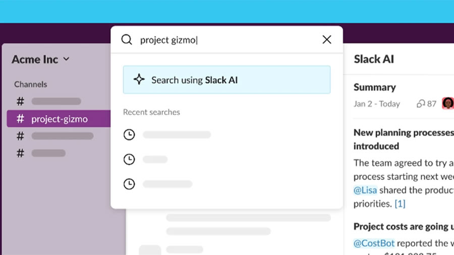 Slack запустила чат-бота на основе ИИ для создания резюме разговоров