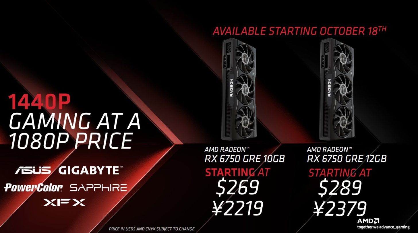 Цена на графический процессор AMD Radeon RX 6750 GRE в Китае достигла рекордно низкого уровня